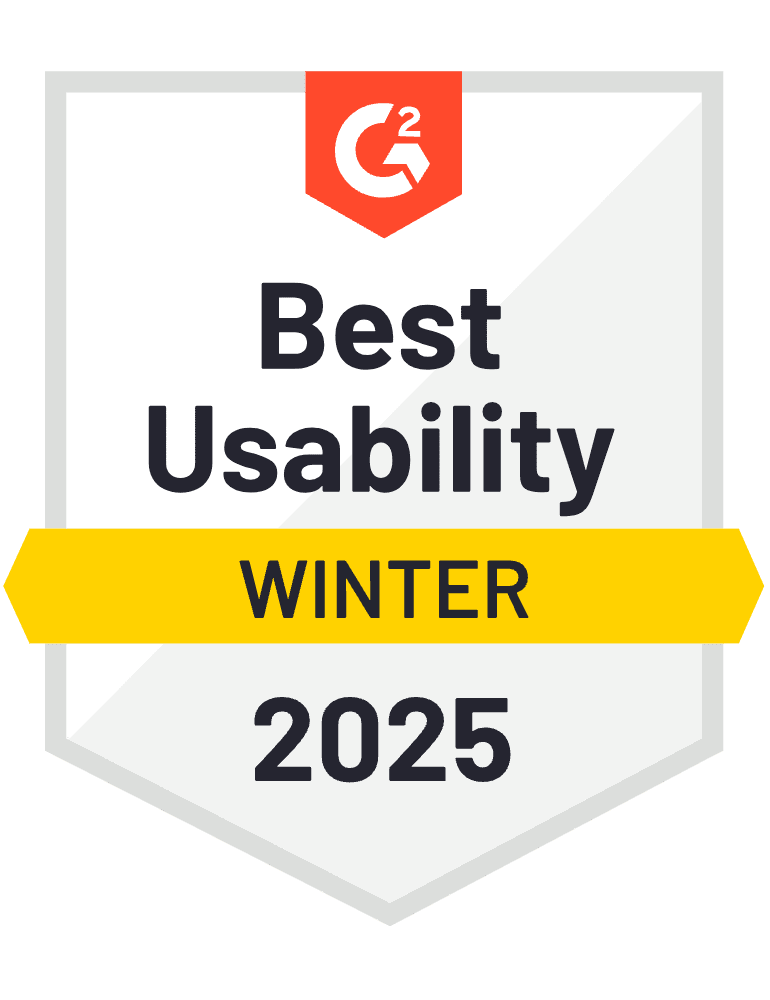 G2 Best Usability Winter 2025